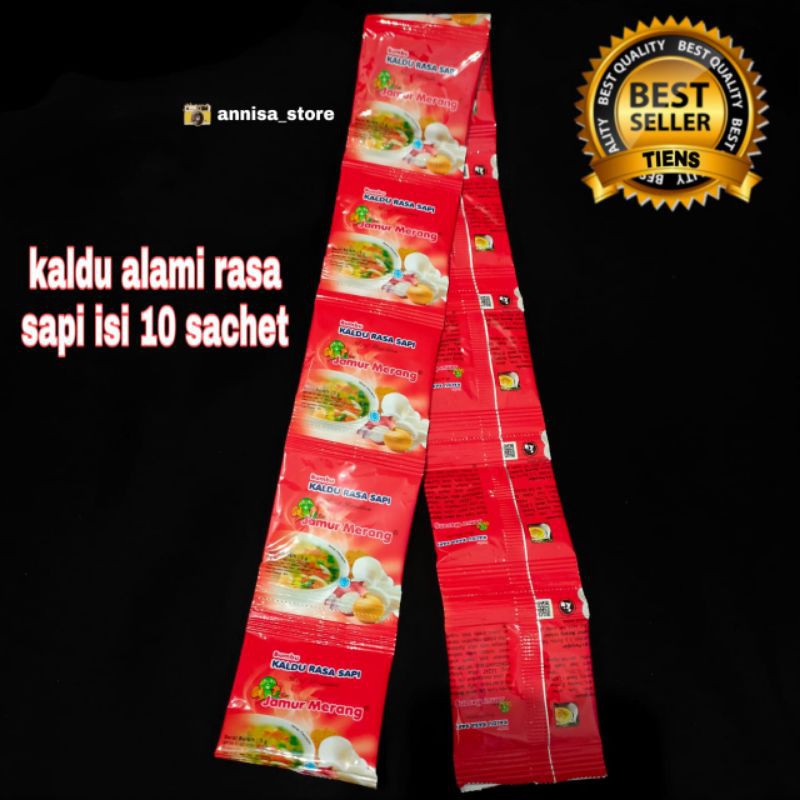 

kaldu alami rasa sapi serenceng / 10 sachet / kaldu sehat