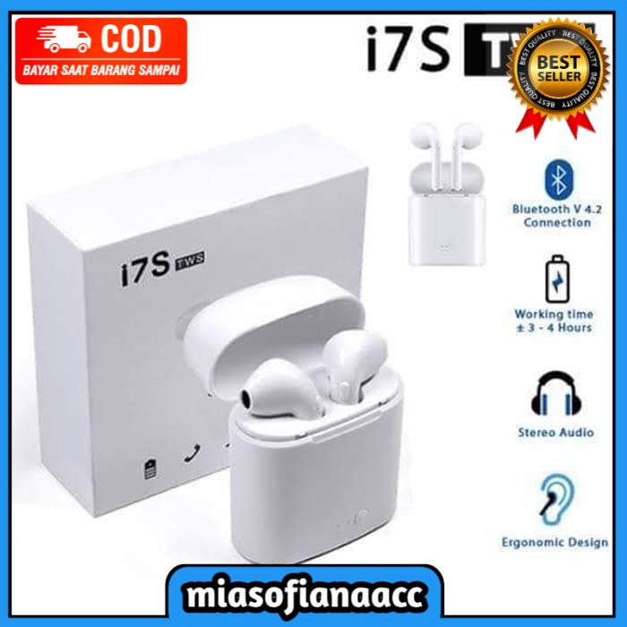 (COD) Headset Bluetooth wireless Earphone Aipods HBQ I7S TWS Twins With Charging Case cod