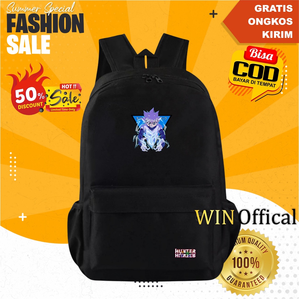 Tas Anime Killua Hunterxhunter Untuk Sekolah Ransel backpack Model Terbaru Karakter Kartun Tas Punggung