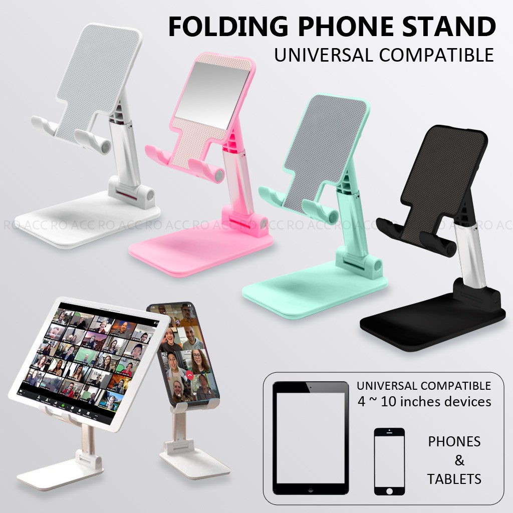 [RO ACC]  ANTI SLIP FOLDING PHONE STAND FOR ZOOM MEETING AND NONTON MOVIE SOUVENIR