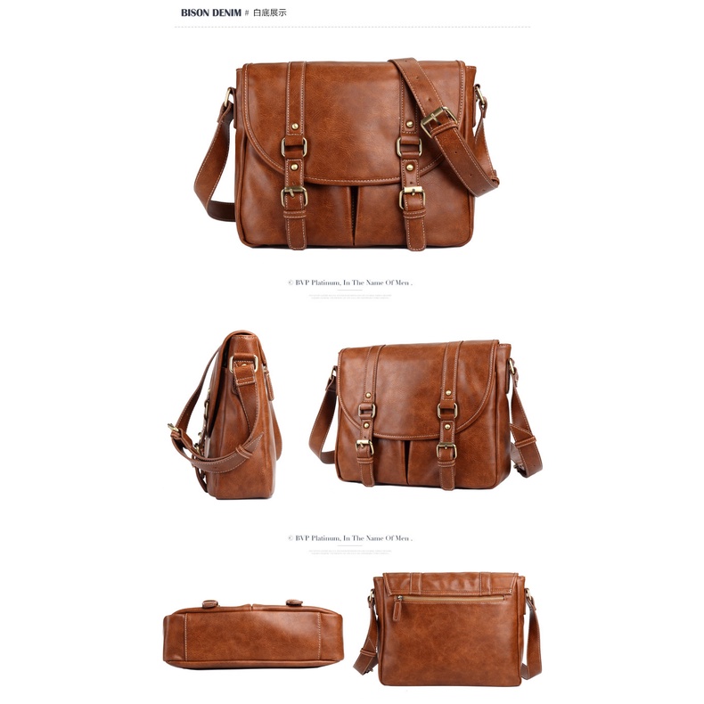 [ORIGINAL] ETONWEAG Tas Selempang Pria Kulit Soft PU Leather Shoulder Bag Import Korean Style