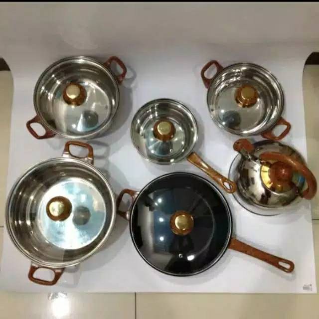 Cookware panci set steinlist 12psc HC