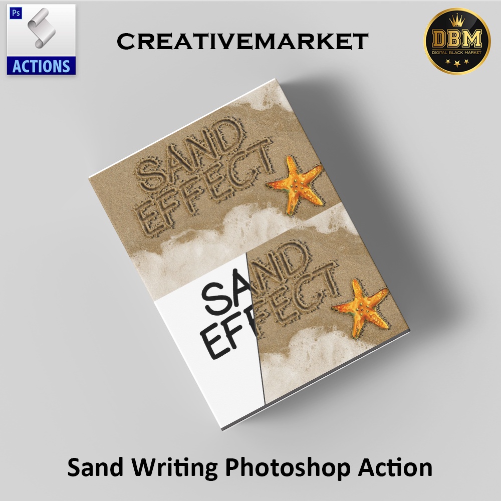 Sand Writing Photoshop Action