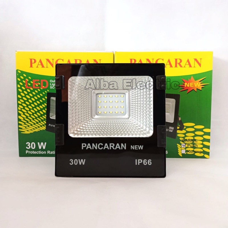 Lampu sorot LED 30 watt PANCARAN FREE BUBBLE WRAP lampu sorot LED pancaran 30 watt lampu tembak LED 30 watt