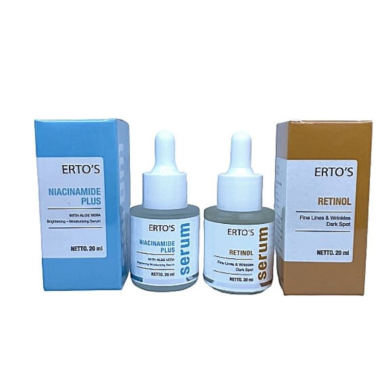 ERTOS SERUM RETINOL DAN NIACINAMIDE PLUS SERUM PERAWATAN WAJAH SERUM GLOWING SERUM BRIGHTENING