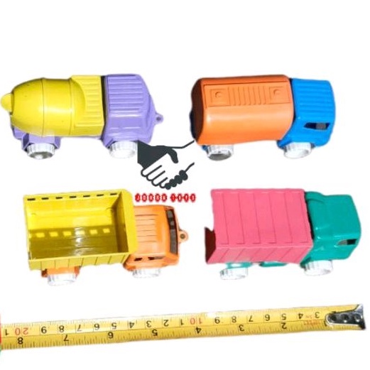 Mobil Truck Mix/Campur 10Cm isi 70Pcs Grosir