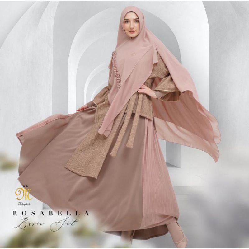 SET GAMIS KHIMAR SYARI MAGDARA ORIGINAL UNIQ MEWAH TERBARU HAVEN CARLISLE HARPER ROSABELLA AYVAH KEE