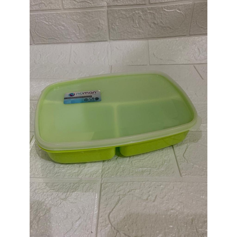 Numan lunch box kotak bekal makan kotak makan anti tumpah sekat 4