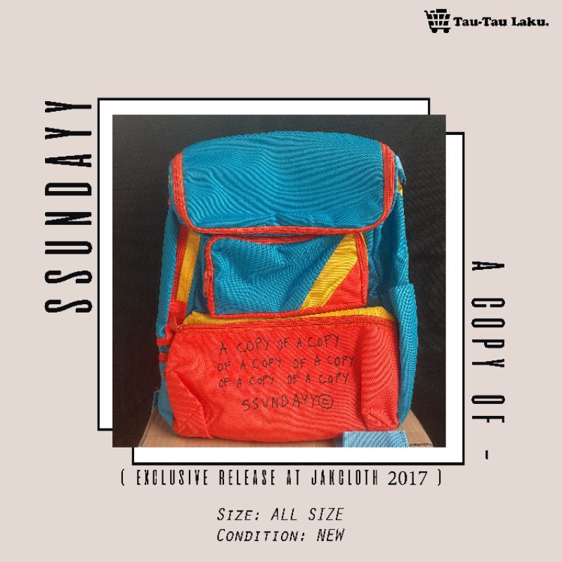Sunday Sunday Co (SSUNDAYY) A Copy Of - Bagpack