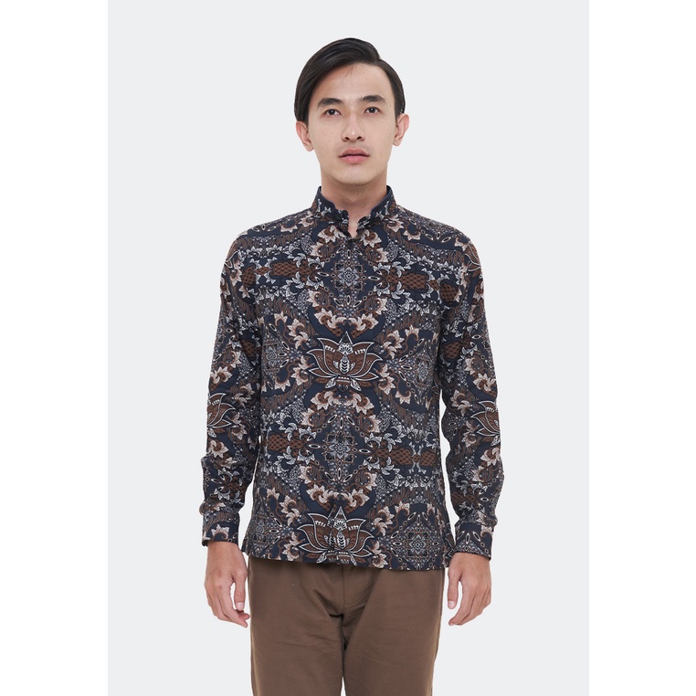 MANZONE Kemeja Batik Lengan Panjang Pria - CAKARA