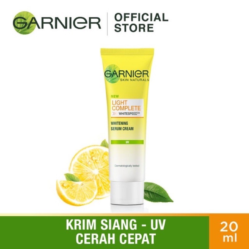 GARNIER BRIGHT COMPLETE WHITE SPEED SERUM / DAY CREAM UV