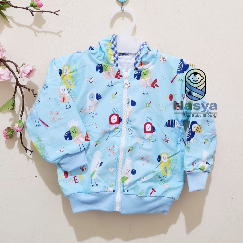 [SH-002] Jaket Bayi / Jaket Anak Keren-burung - biru