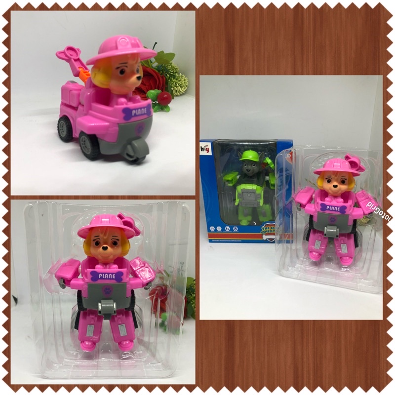Mainan Robot Mobil Transformer Paw Patrol SKYE