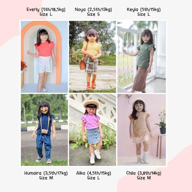 Kaos Rib Anak 6 Bln - 5 Thn Rib Top Daisy Flamingo [GRG.25Au22w]