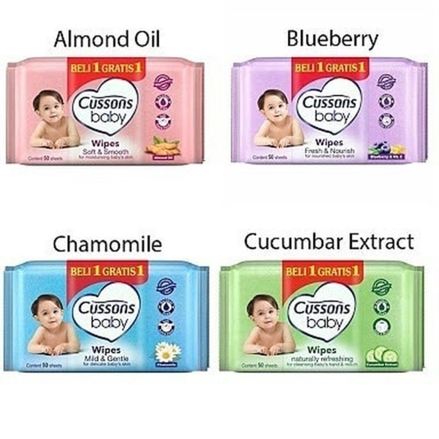 Tisu Basah Cussons Baby Wipes 50s Beli 1 Gratis 1 / Promo Tissue Tisu Basah Cusson Baby Wipes Cussons  | MITU Baby |  Baby Wipes Tisue Basah Bayi Beli 1 Gratis 1 50's + 50's