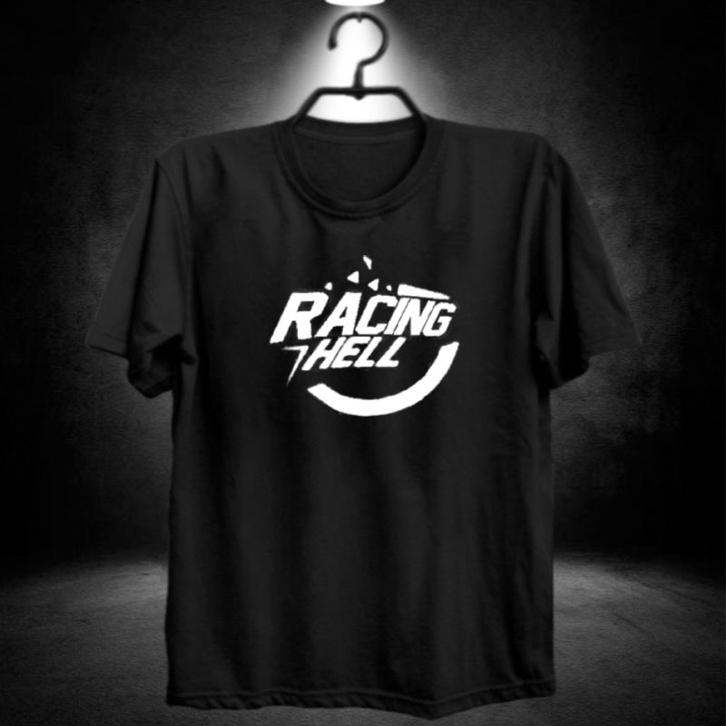 Racing Hell / balapan motor liar / tikungan / kaos distro anak jalanan / pakaian baju cowok / pria