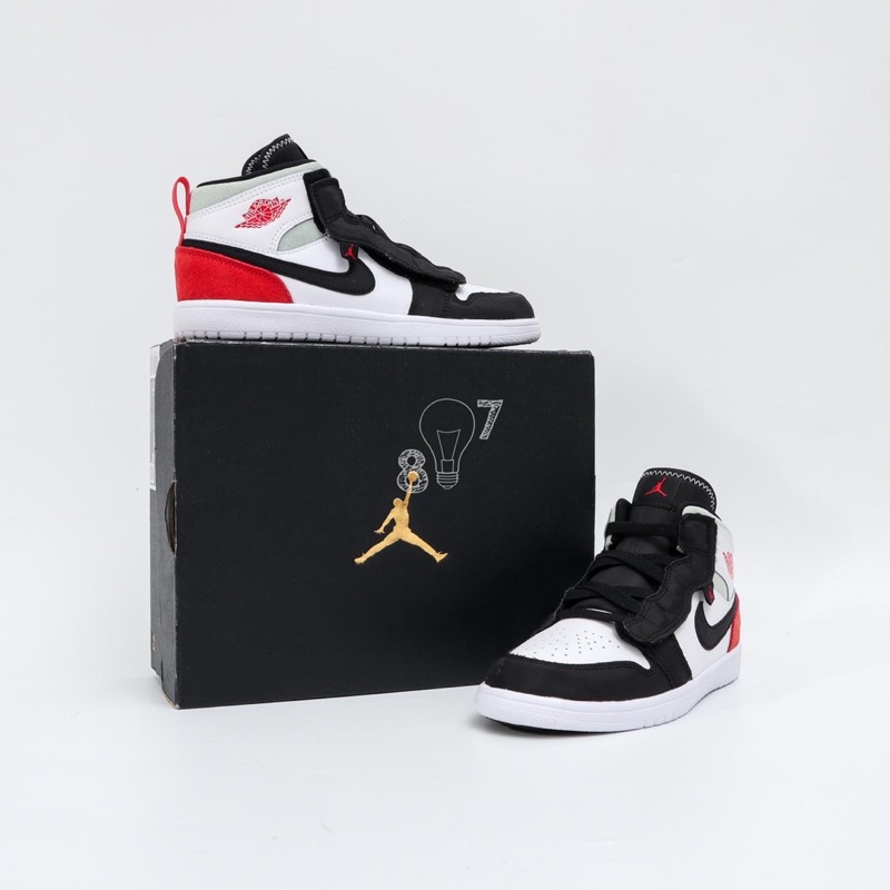 Air Jordan 1 Mid Union Black Toe Kids