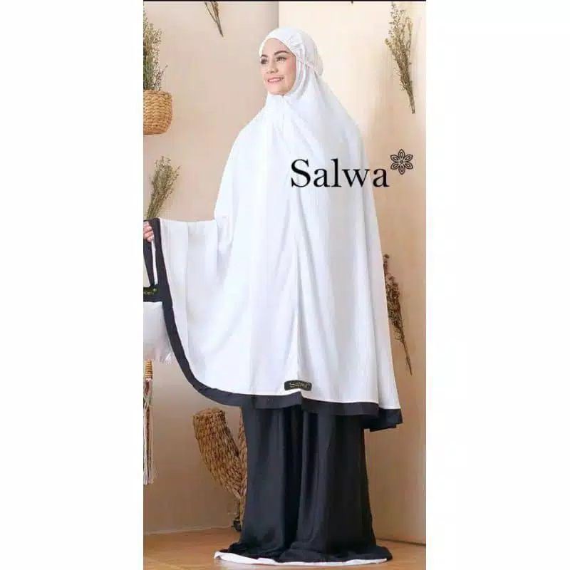 MUKENA SALWS POLOS ADEM UKURAN JUMBO