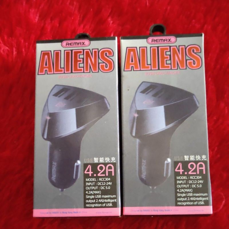 charger mobil REMAX ALIENS car charger fast charging 4A