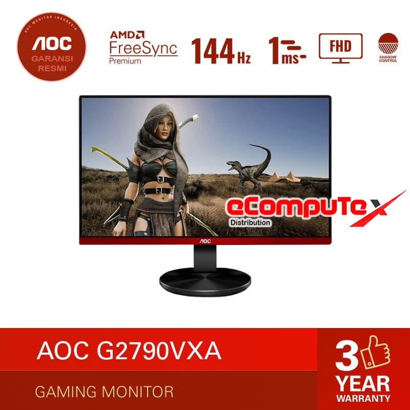 MONITOR LED GAMING AOC G2790VXA/70 27&quot; 144hz FHD HDMI  DP - G2790VXA / MONITOR AOC G2790VXA 27 INCH