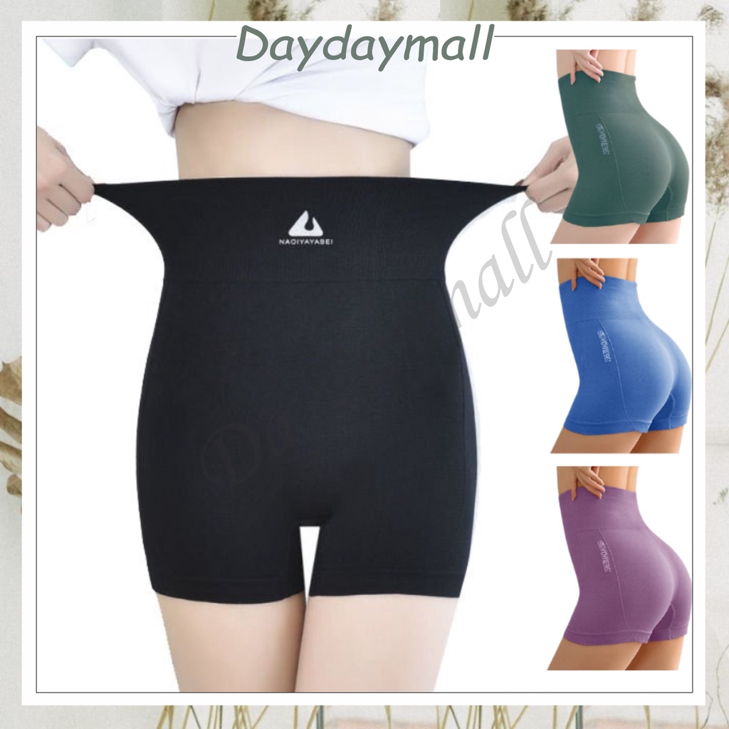 DD62 Celana Pendek Wanita High Waist Elastis / Celana Olahraga / Celana Sport / Celana Wanita Slimming Suit [1KG=20PCS]