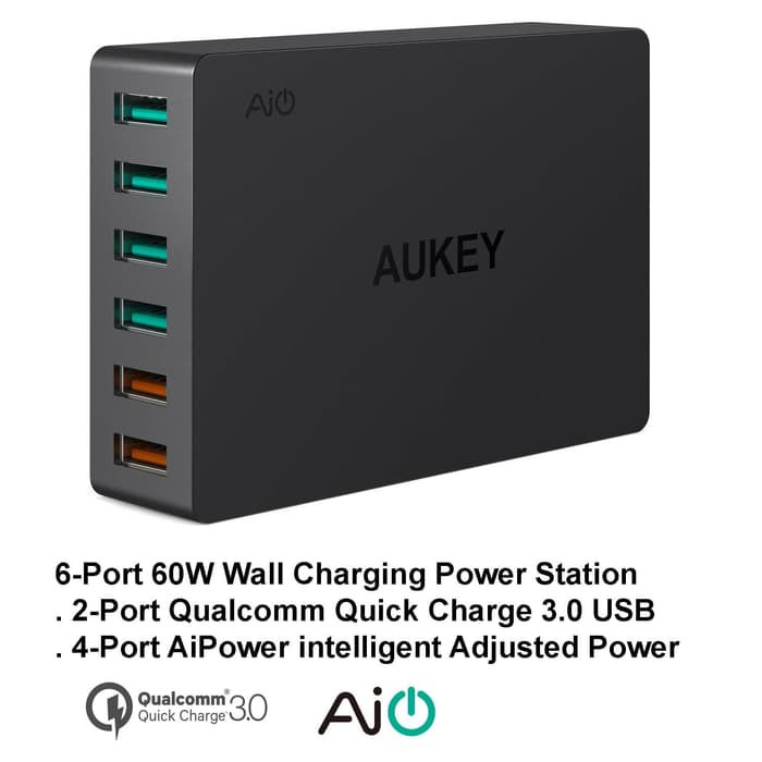 Charger 6 Port Quick Charge 3.0 AiPower 60W AUKEY