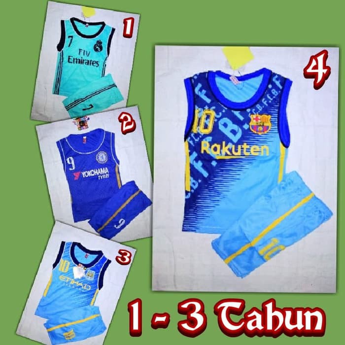 Promo Singlet Bola Anak Jersey Bola Singlet Anak 1 3 Tahun Diskon
