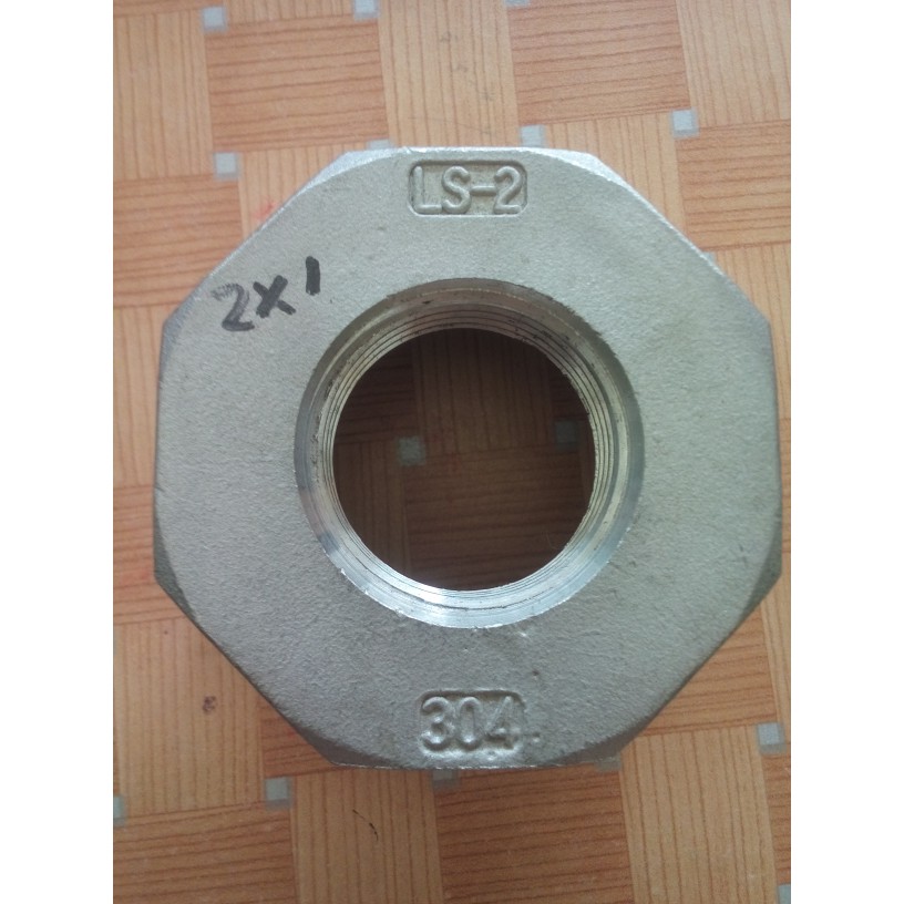 Verlop Ring 2" x 1/2" SS 304 Class 150 Hex Bushing Vlok Vlock stainless steel