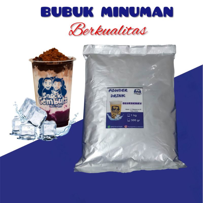

Bubuk minuman blueberry / Serbuk minuman rasa bluberi 1kg / Powder drink aneka rasa blueberry