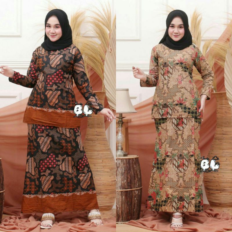 ROK DAN BLUS SETELAN LENGKAP BATIK RNB ORIGINAL MODERN SIZE M L XL