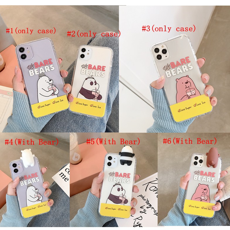 Soft Case Bahan Silikon Tpu Motif Beruang 3d Untuk Vivo