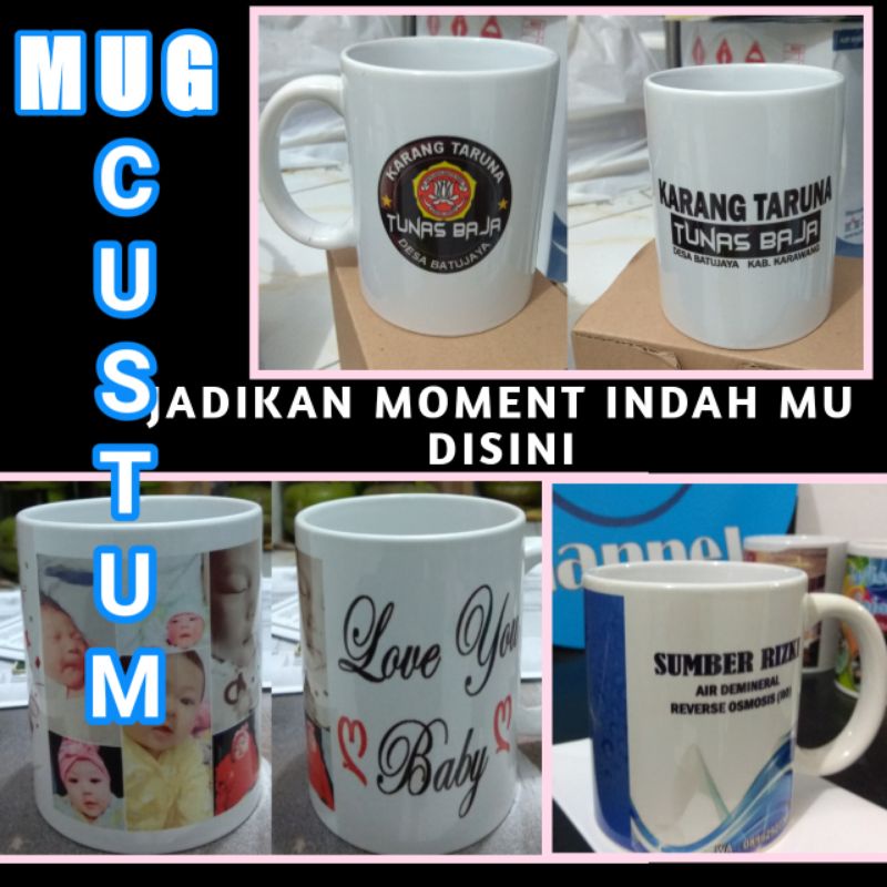 MUG CUSTOM /GELAS MUG CUSTOM/DESIGN BEBAS