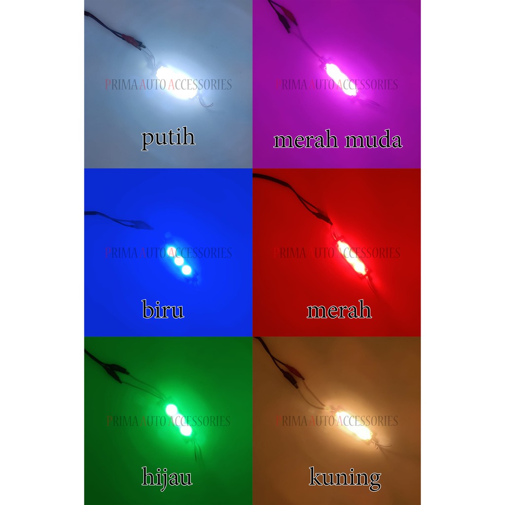 Lampu LED Modul Lensa 3 Mata Besar 3 Watt 12 Volt