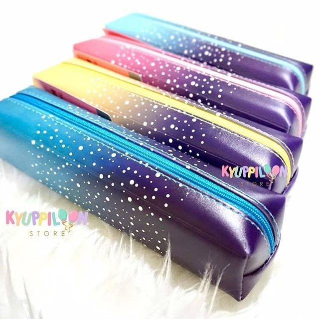 

Tempat Pensil BD-748 / kotak pensil lucu gambar galaxy polakdot untuk sekolah