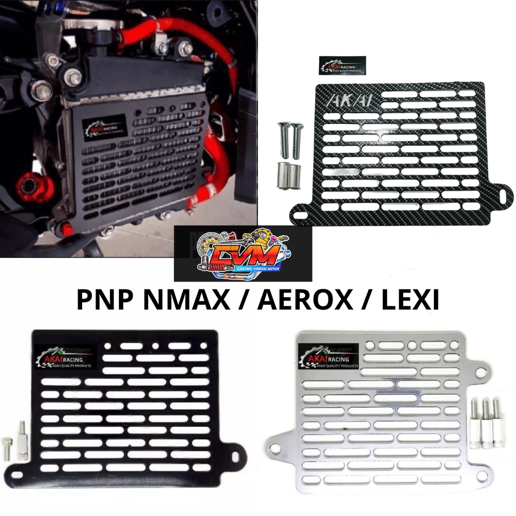 Tutup Radiator Cover Radiator Pelindung Radiator Akai Racing Nmax,Nmax New,Aerox,Lexi