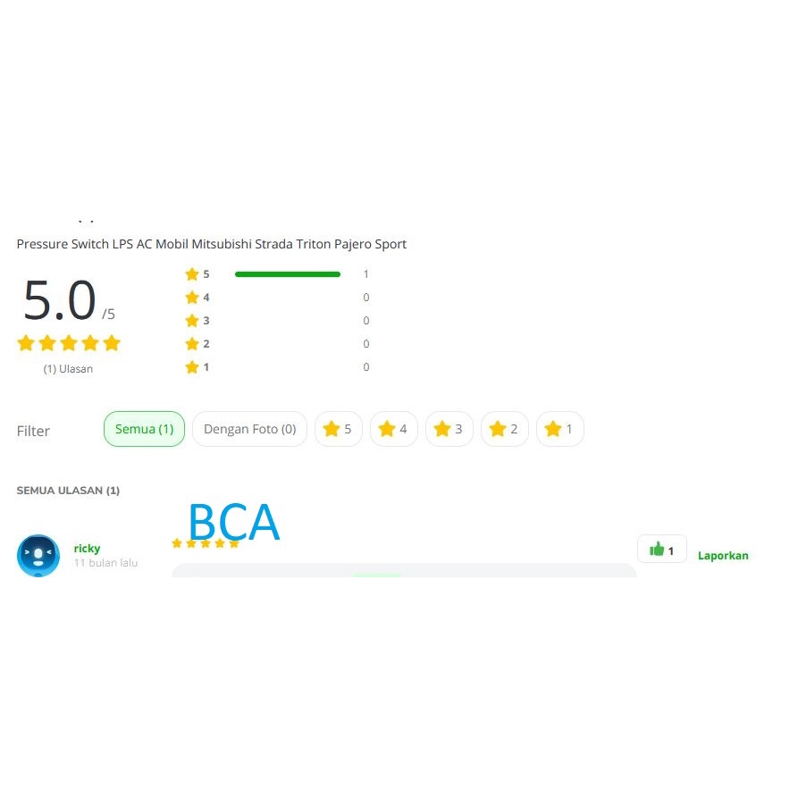 Presure Switch LPS AC MOBIL MITSUBISHI PAJERO STRADA TRITON PAJERO SPORT