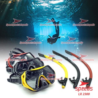 Kacamata renang Snorkeling PVC lat Selam Snorkel Diving Speeds 2300