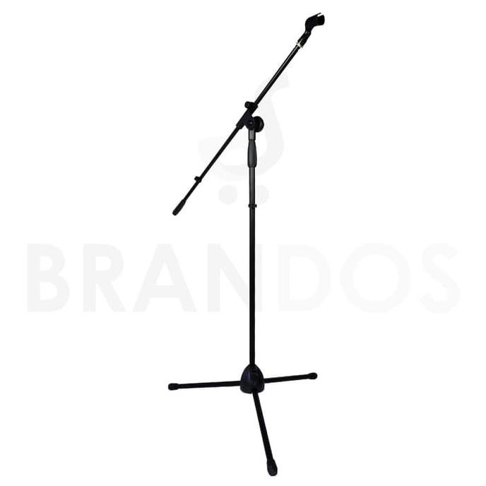 Stand Microphone + Mic Holder / Stand Mic Lantai Tripod Condenser