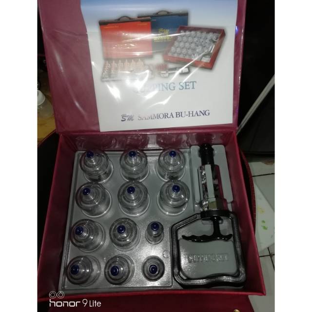 Sammora merah Isi 12 pcs /Alat Bekam sammora 12 kop /Kop Angin Sammora Merah / Kop Angin Kaca