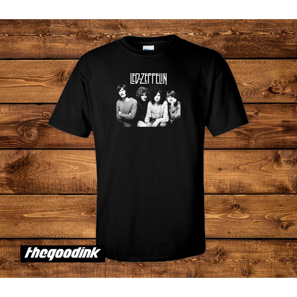 Kaos Led Zeppelin - Band Photo 3 - Original Gildan T-shirt DTG Print