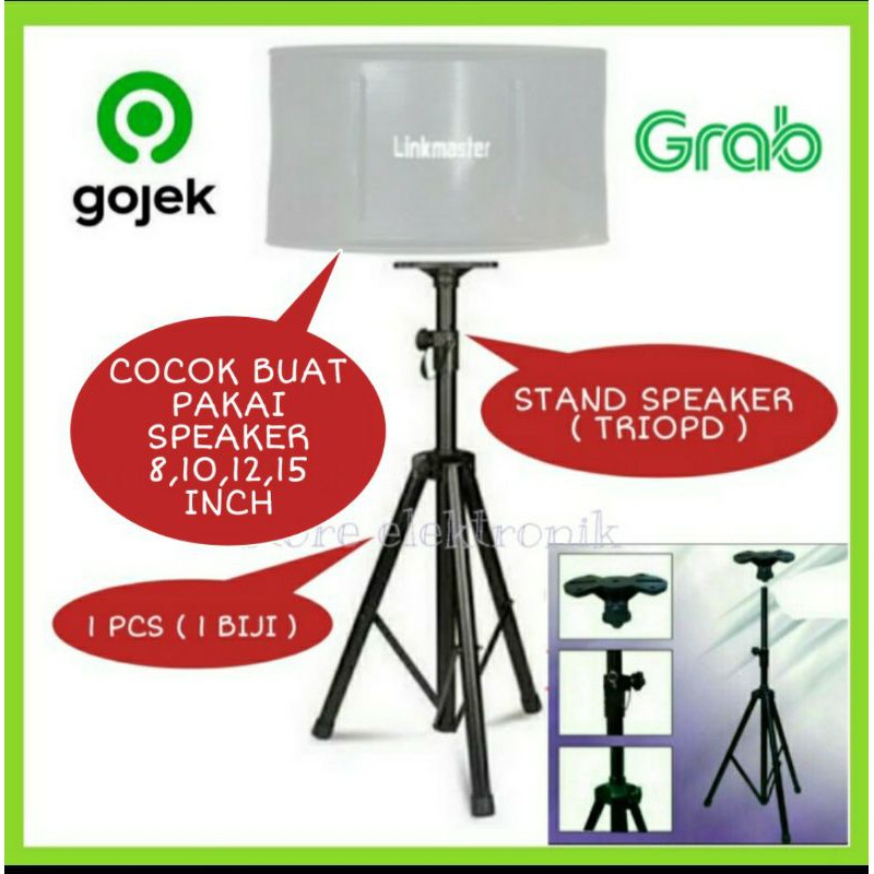 Stand Speaker - Tripod Bisa Di Tarik 1 Meter Sampai 1.8 Meter