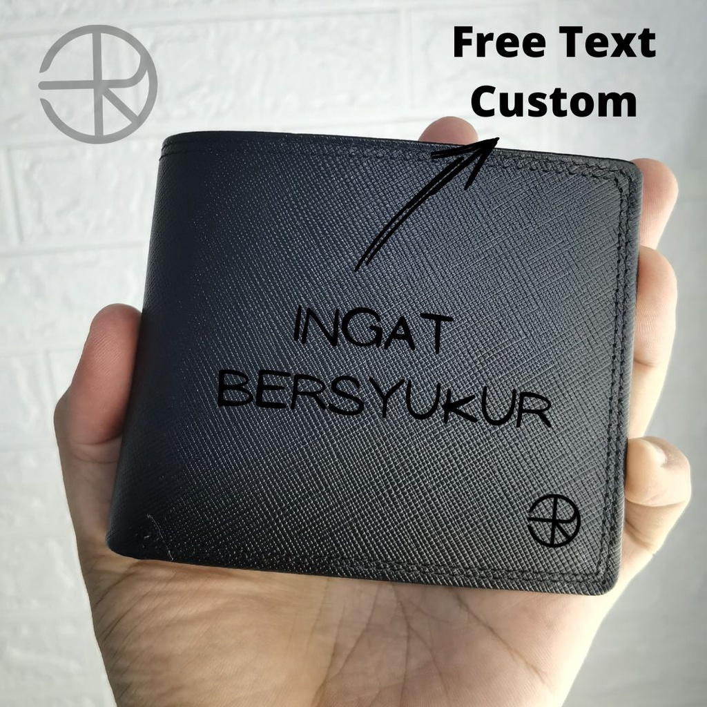 DOmpet polos kulit asli Pria Full kulit