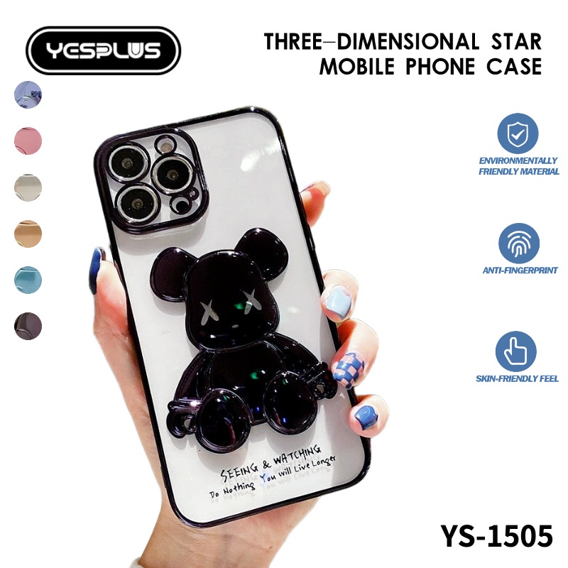 Case Handphone Motif Violent Bear Untuk Iphone 13 12 11pro Max Mini Xs Xsmax Xr Se 7p 8plus