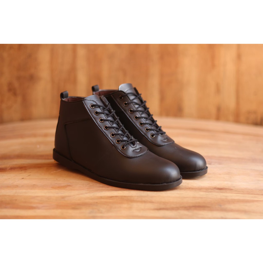 Sepatu Pantofel Cevany Sempiternal Pria Formal Kulit Asli Zipper