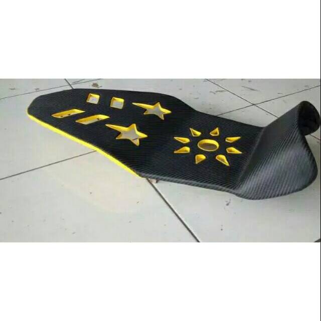 JOK CB 150R NEW SLIM LUBANG VARIASI KUNING_JOK CB 150R NEW SLIM