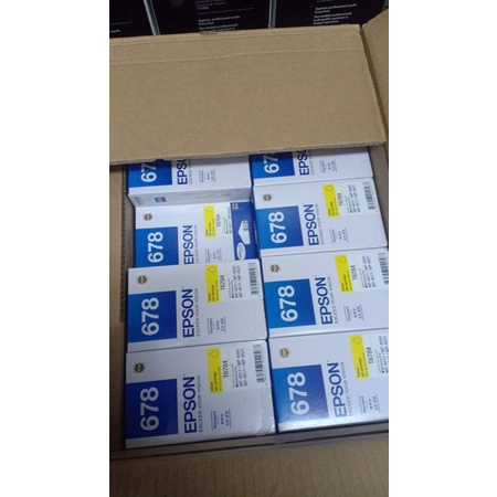 Tinta Epson 677 Black Dan 678 Color C/M/Y Original