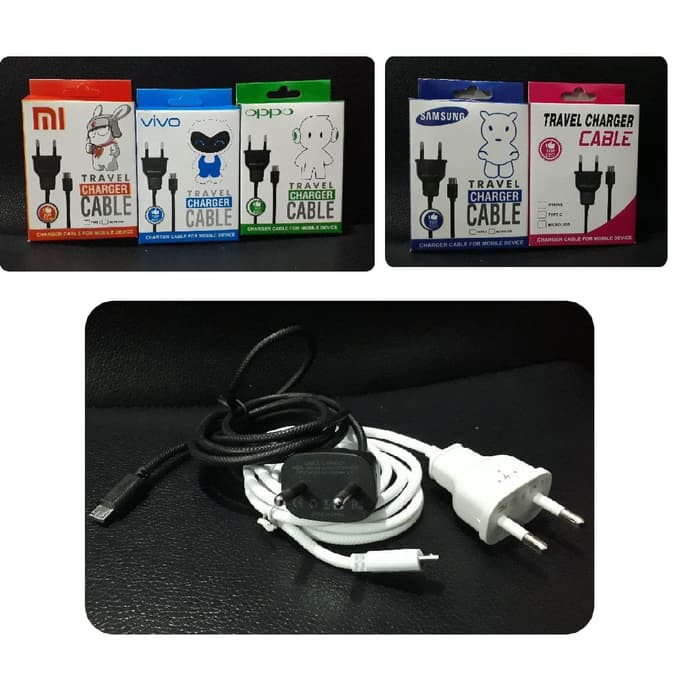 Charger Micro Langsung Colok Fast Charger / Travel Charger Cable