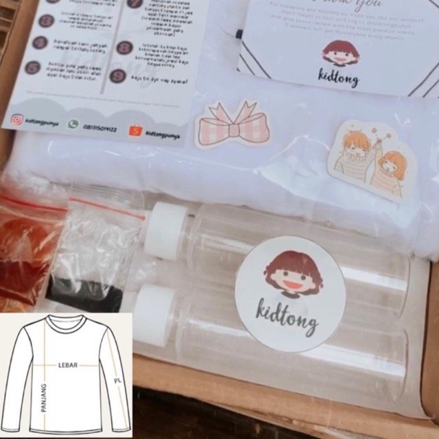 TIE DYE STARTER KIT (kaos lengan panjang)