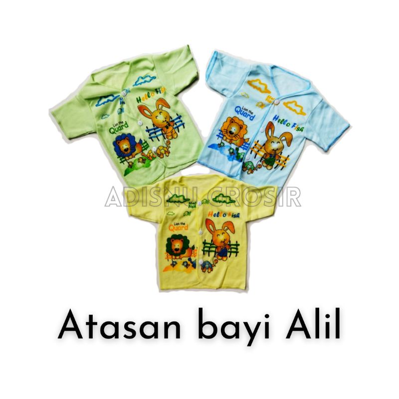 Baju Bayi Newborn Atasan Baby AL IL 0 sd 3 Bulan Pendek Panjang Kutung