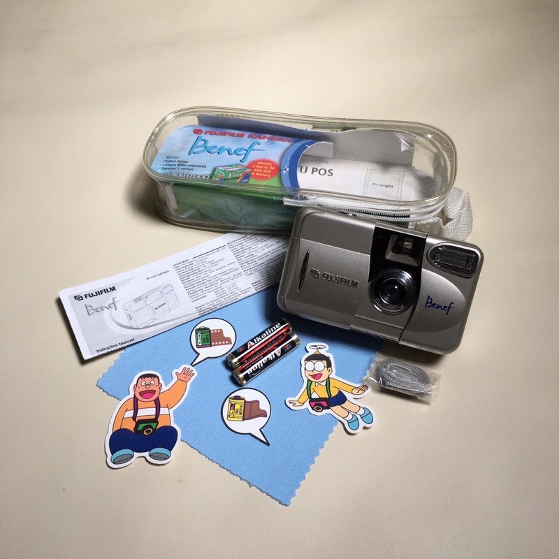 kamera analog 35mm FUJIFILM BENEF NOS Bonus baterai, stiker dan lap pembersih 1